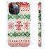 Icelandic Watercolor inspired by Christmas Sweaters - Impact Resistant Phone Case iPhone 12 Pro Max Matte